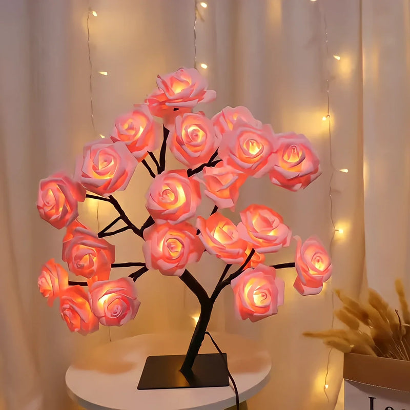 Romantic Rose Tree Lamp Table Light