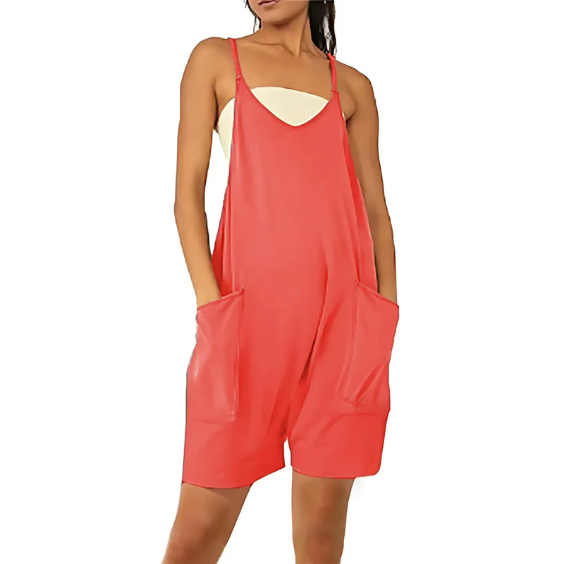 Comfortable Zipper Jumpsuit With Pockets