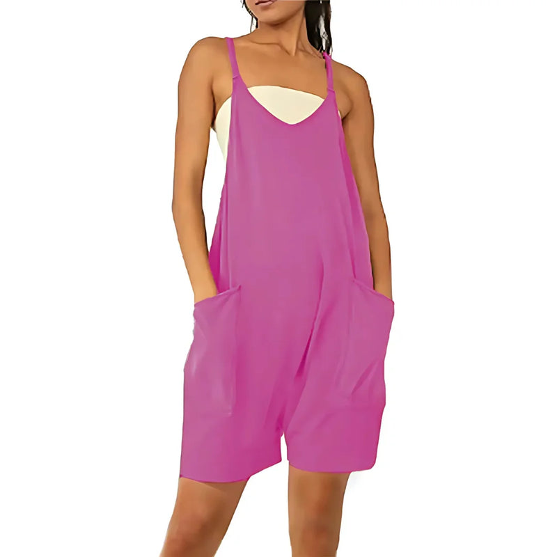 Comfortable Zipper Jumpsuit With Pockets