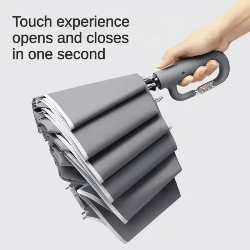 Ring Buckle Umbrella Wind and Rain-Resistant
