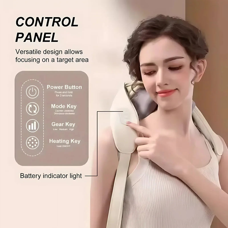 Soothing Back & Neck Massager For Quick Pain Relief