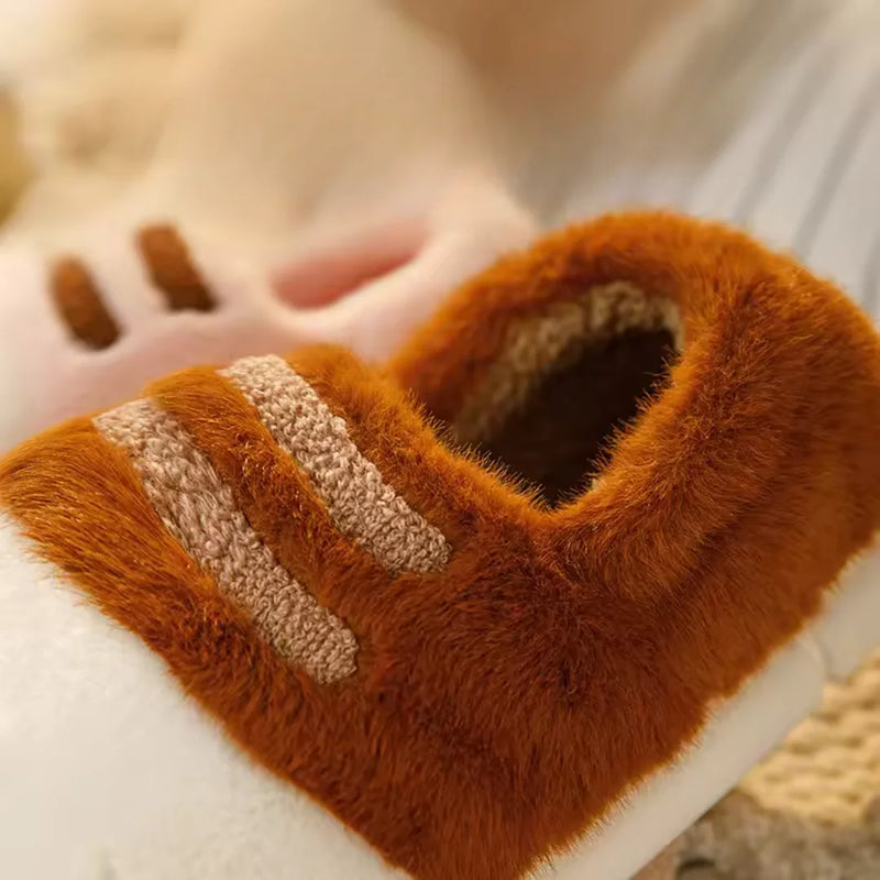 Fluffy Kitten Paw Slippers