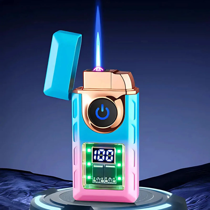 Rechargeable Windproof Dual Flame Torch Lighter