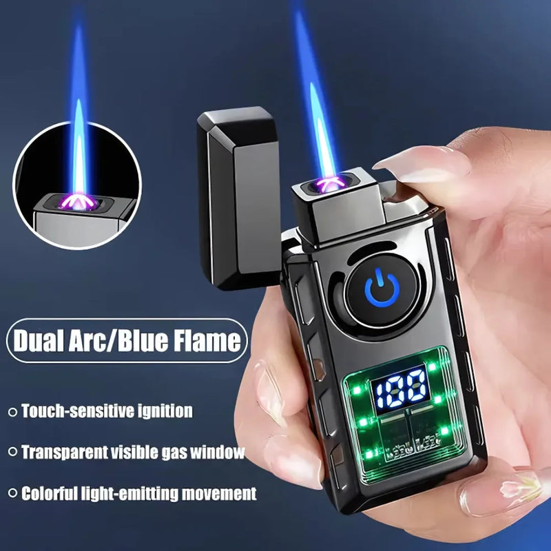Rechargeable Windproof Dual Flame Torch Lighter