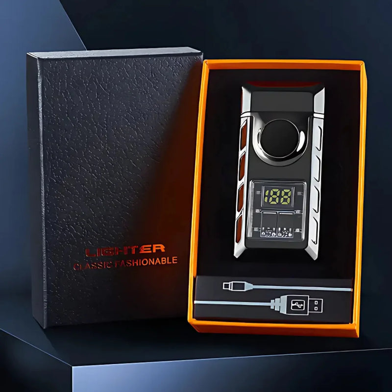 Rechargeable Windproof Dual Flame Torch Lighter