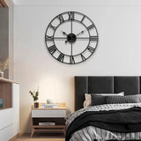 Large 3D Roman Numeral Wall Clock