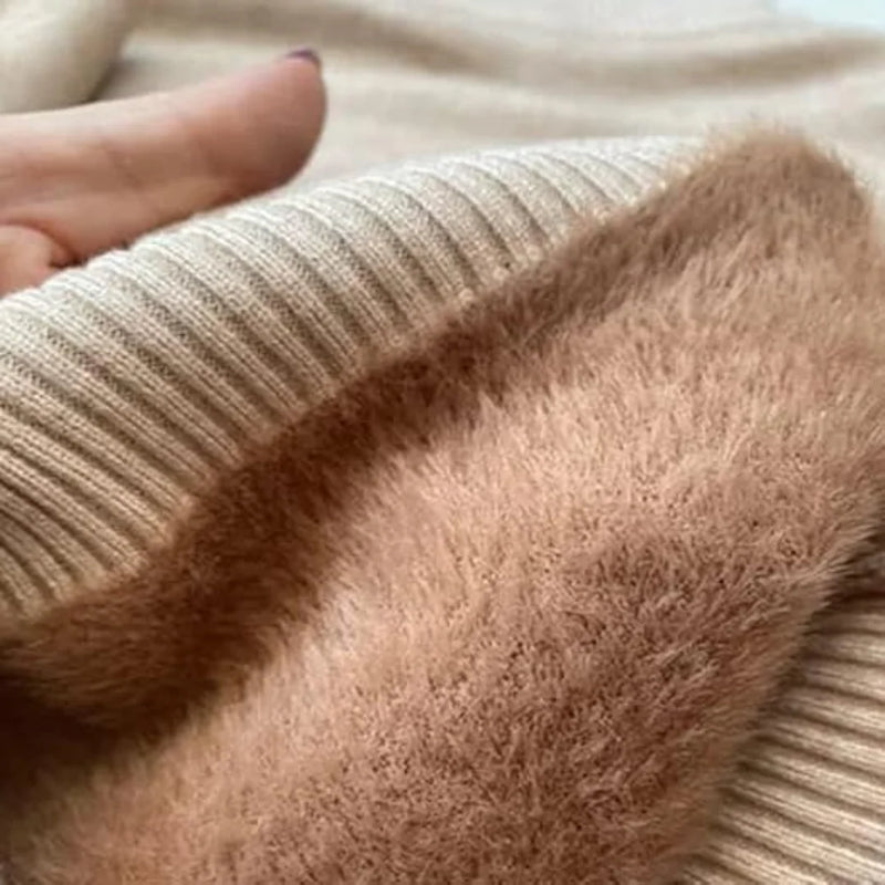 Warm Fleece Turtleneck Sweater