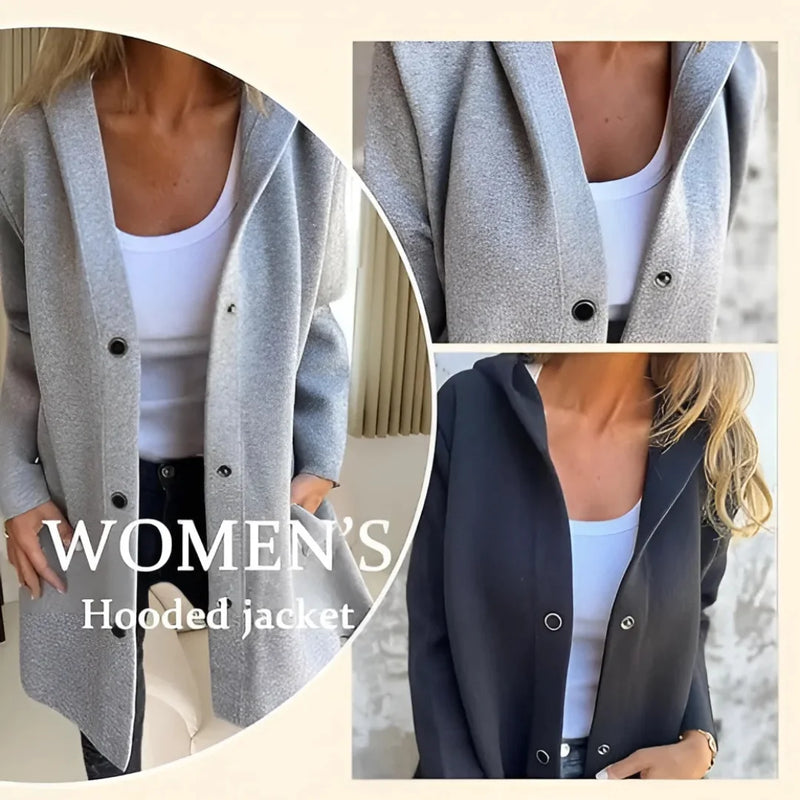 Women's Long-Sleeved Hooded Jacket