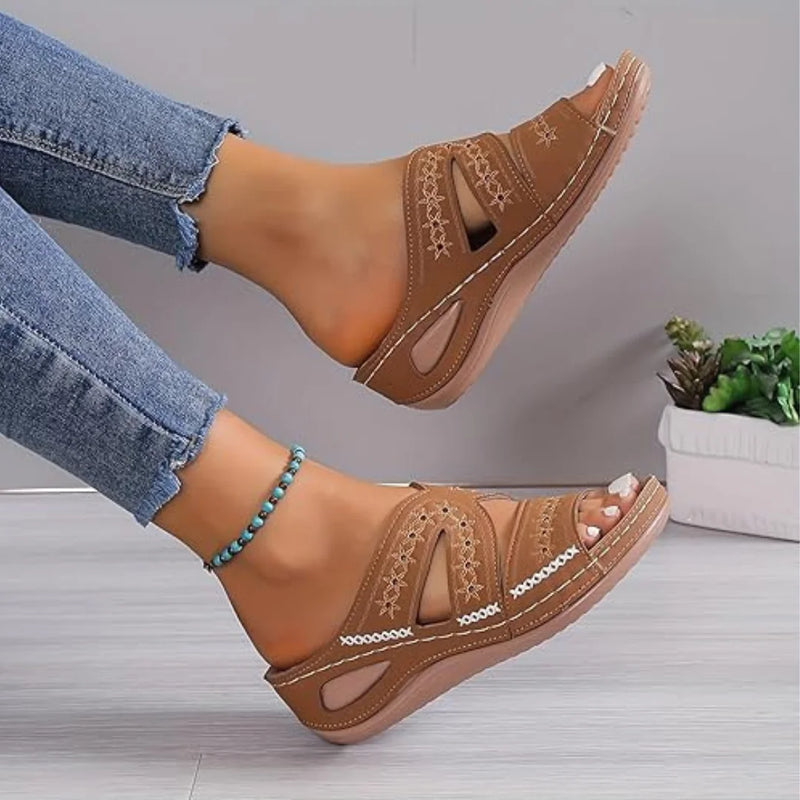 Premium Leather Slippers For Women's