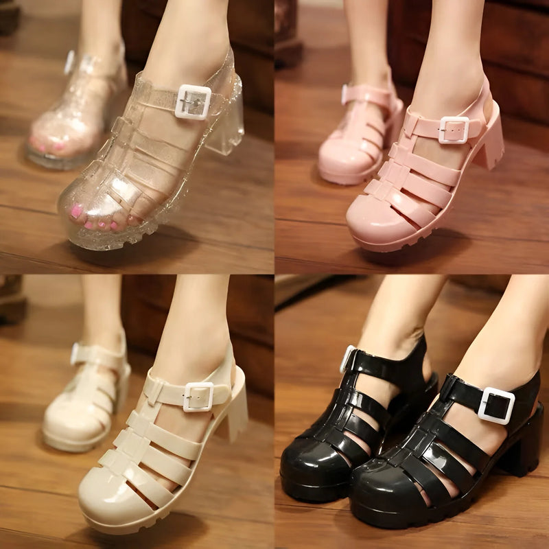 Women’s High Heel Round-Toe Sandals