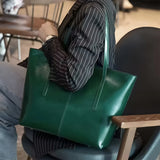 Stylish Leather Large Tote Bag